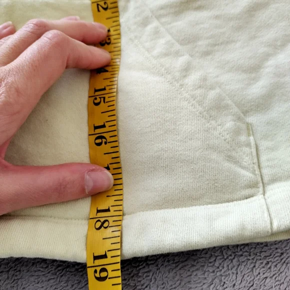 outdoor voices pick up crop quarter zip yellow sweatshirt Sz Xl - Picture 8 of 8